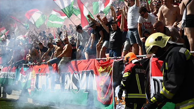 Kết quả bóng đá. Hungary vs Pháp. EURO 2021. Sao Hungary ăn mừng điên